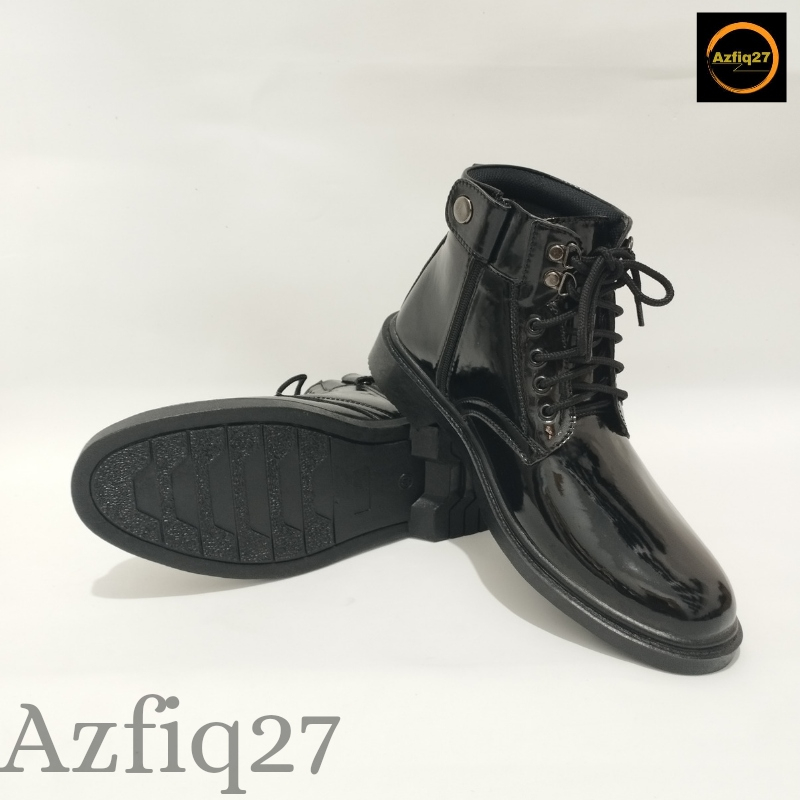 Sepatu Pdh Tni Polri Security Original Mengkilap Formal Terbaru Merk Azfiq27 #2