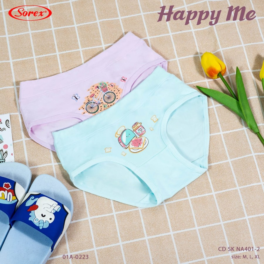 CELANA DALAM ANAK PEREMPUAN SEGITIGA CD SOREX KIDS GIRL NA 401 Happy me