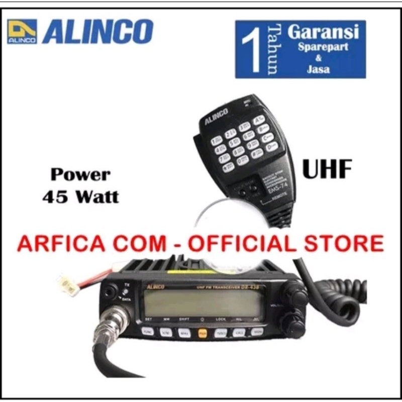 RADIO RIG ALINCO DR-438 UHF 400-470MHZ GARANSI ALINCO DR 438 UHF