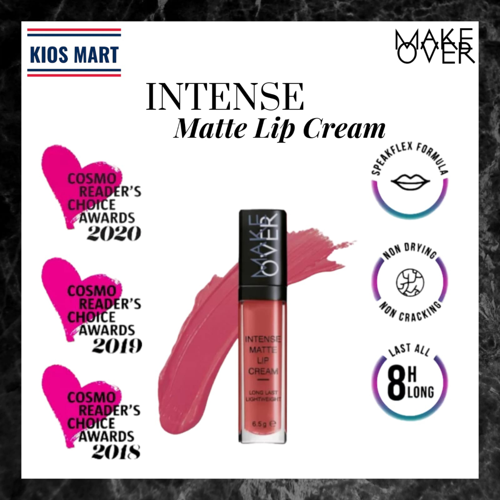 Make Over Intense Matte Lip Cream Last 8 Hours Long 6.5g