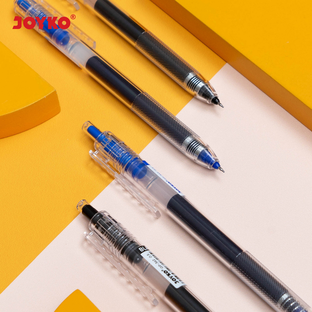 

Joyko Gel Pen Clicker 0.5 JUMBO FILL / Pulpen Pen Joyko Cetek GP-362
