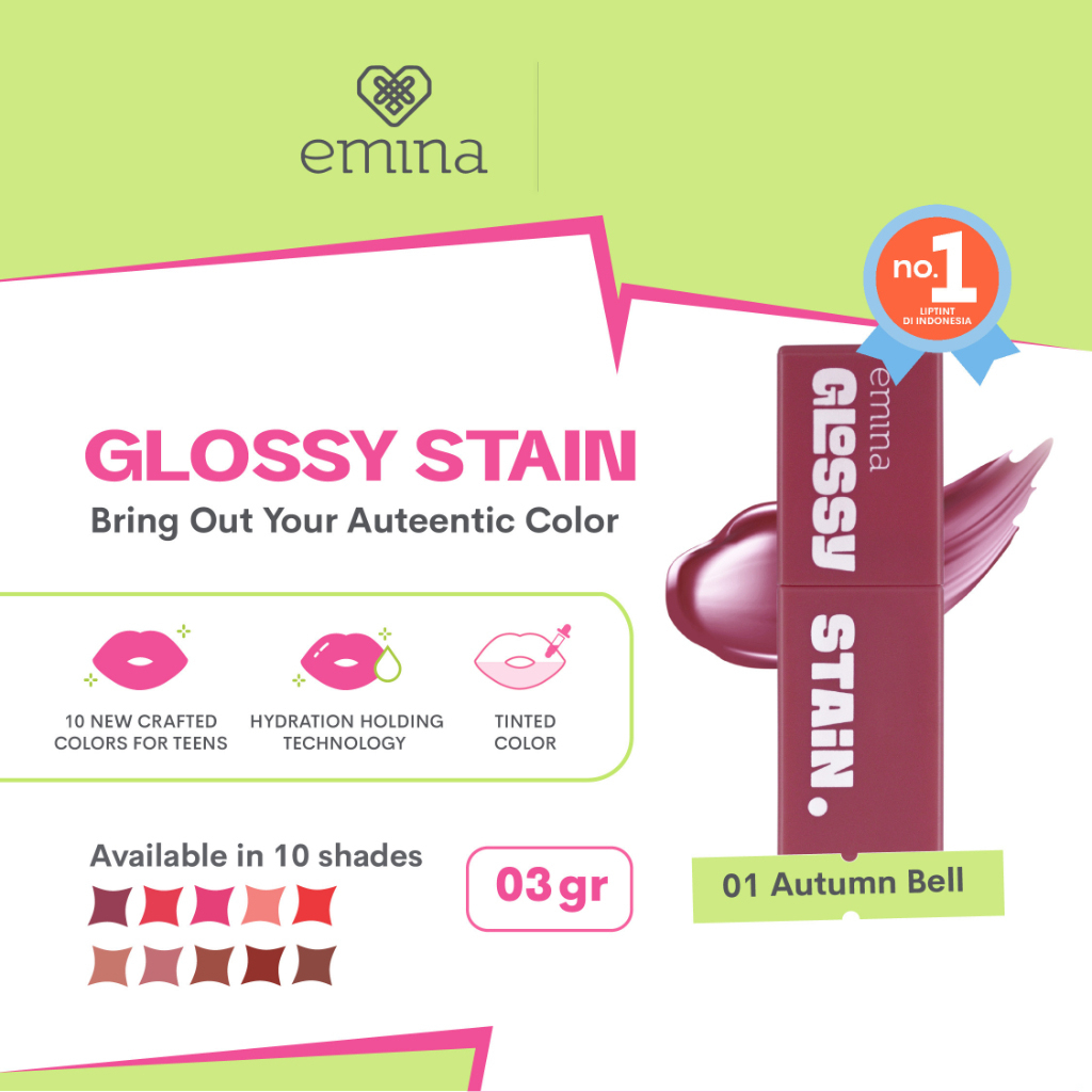 EMINA GLoSSY STAiN Lip Tint