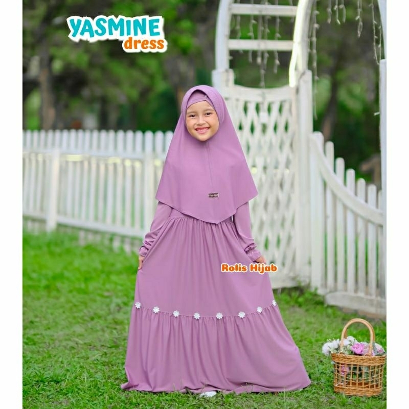 YASMINE SET SYAR'I /Gamis anak /gamis anak perempuan