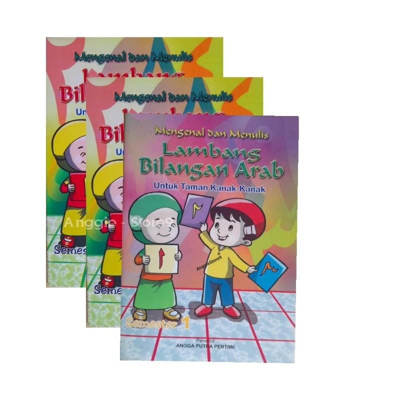 Buku Tk Paud Mengenal dan Menulis Lambang Bilangan Arab