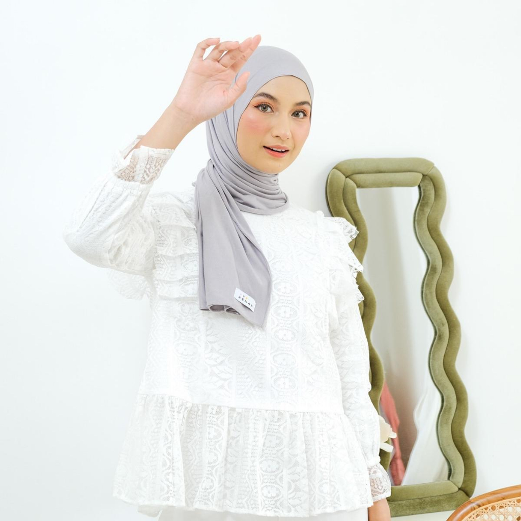 KENAN - PASTAN DEWASA(pashmina sally dewasa)HIJAB INSTAN BAHAN JERSEY