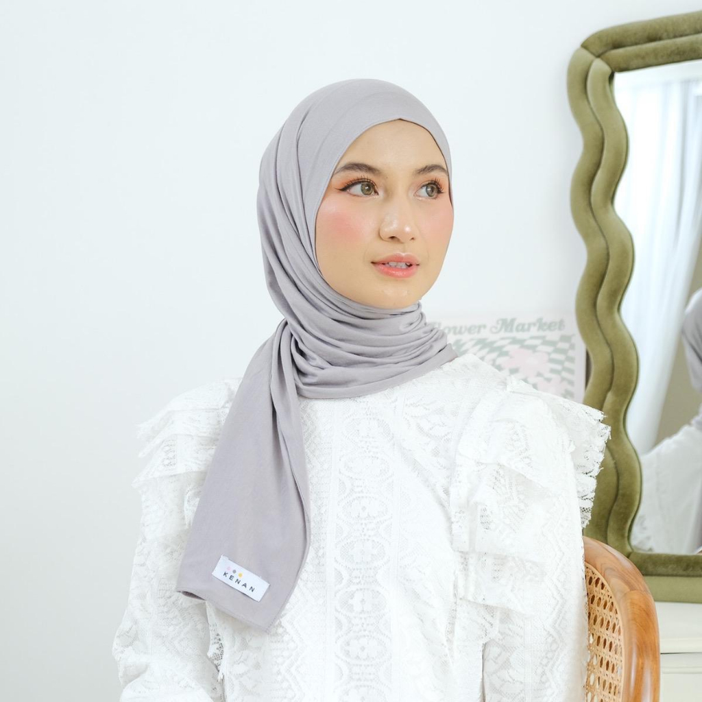 KENAN - PASTAN DEWASA(pashmina sally dewasa)HIJAB INSTAN BAHAN JERSEY