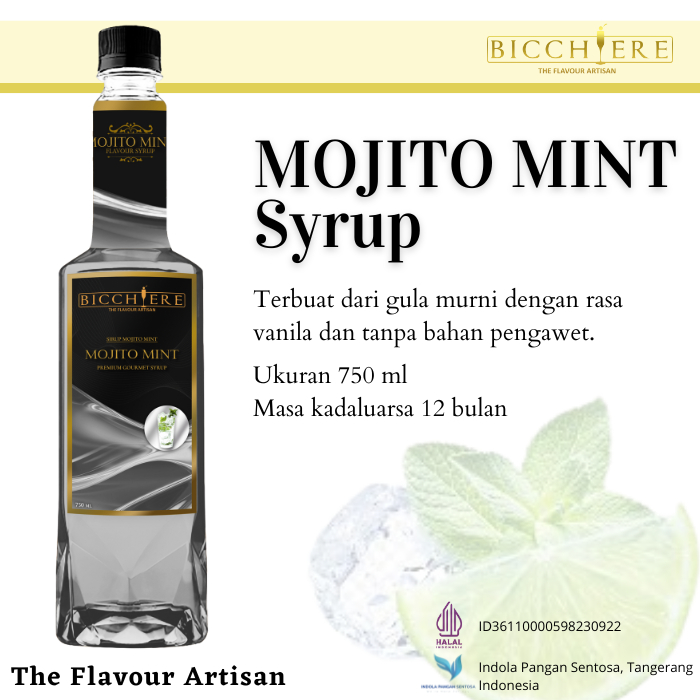 

Syrup Mojito Mint Bicchiere 750 ml - Sirup Rasa Mojito Mint Premium