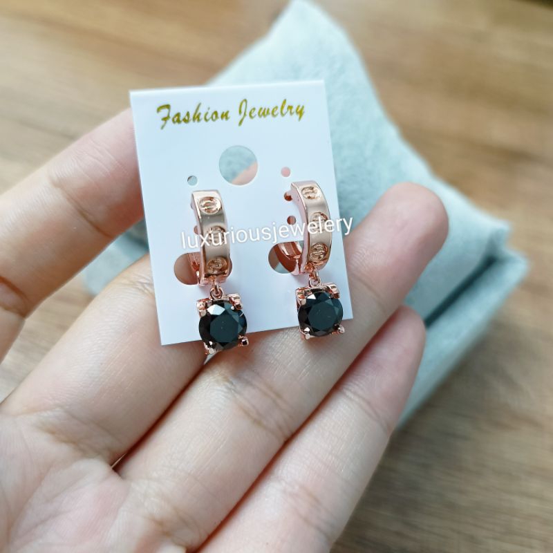 Anting mewah zircon Cubic premium