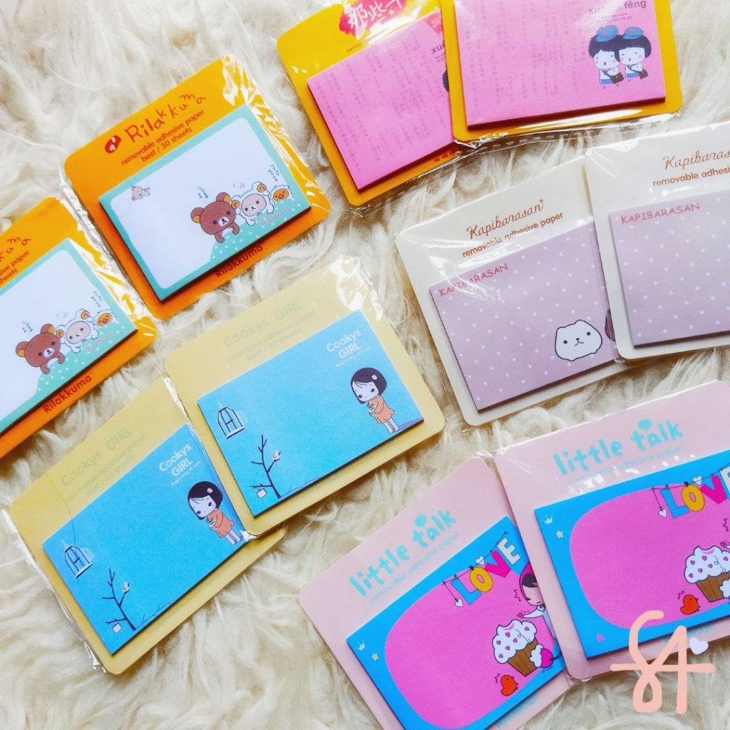 

Sticky Notes Lucu | Sticky Notes Motif | Memo Lucu | Kertas Tempel Karakter | Memo Pad | Memo Tempel | Sticky Notes Karakter | Sticky Note | Stationery