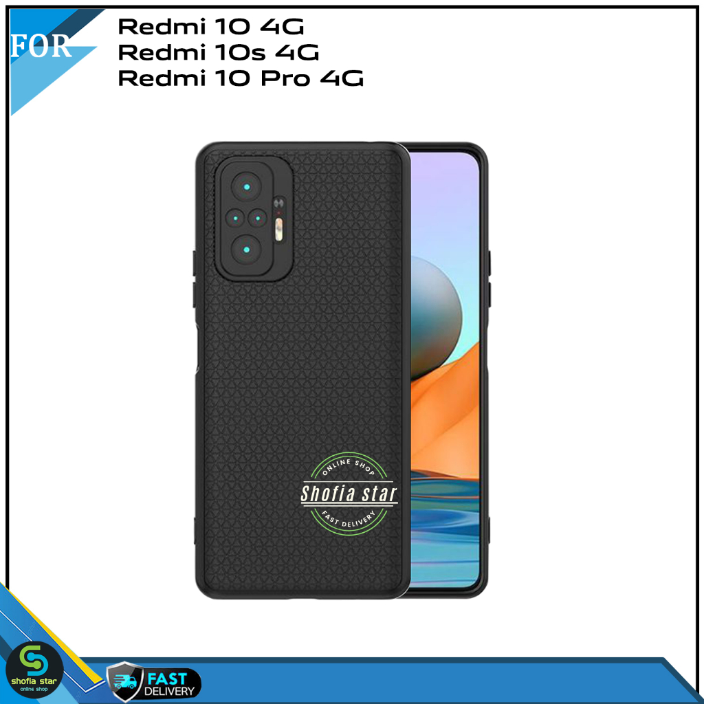 Case Luxury Redmi Note 11 11s  Note 10 Note 10 Pro Note 10S Poco M4 Pro SoftCase Carbon Fiber Premium Casing