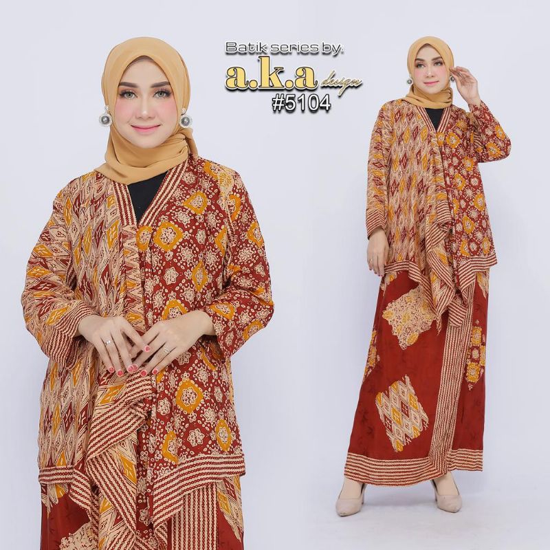 Realpict setelan rok batik viscose premium//setelan baju modern//fashion wanita