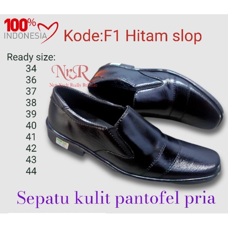 SEPATU PANTOFEL KULIT ANAK LAKI LAKI SEKOLAH PONDOK/SEPATU ANAK PUTRA PANTOFEL HITAM UKURAN 33 34 35 36 37 38 39 40 41 42 43 44
