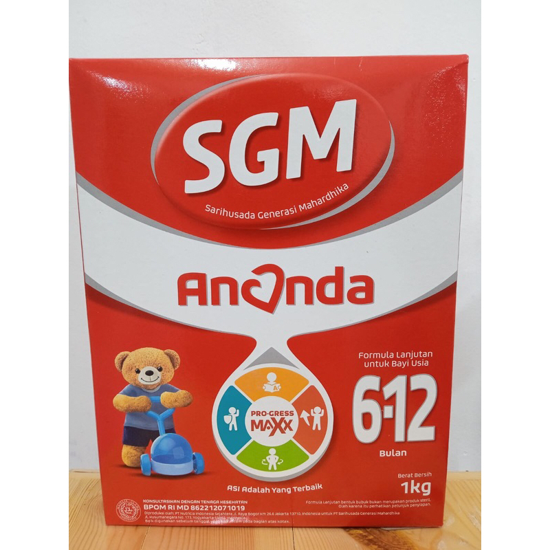 SGM Ananda 0-6 bulan 1000 gr || SGM Ananda 6-12 bulan 1 kg