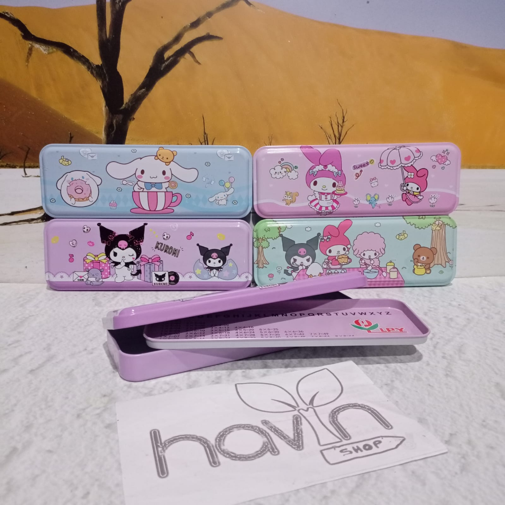 

KOTAK PENSIL bahan KALENG motif PENCIL CASE SANRIO