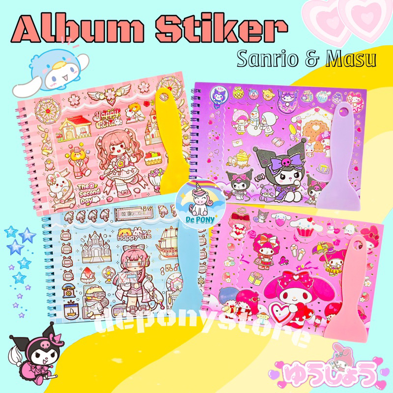 

Album Stiker Free Stiker dan Spatula Premium Sanrio dan Masu Edition