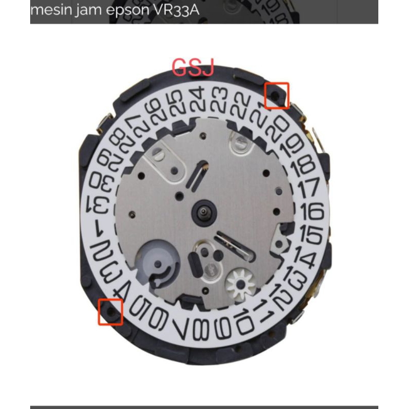 MESIN VR33B MESIN JAM TANGAN VR33B JARUM CHRONO 12-9-6