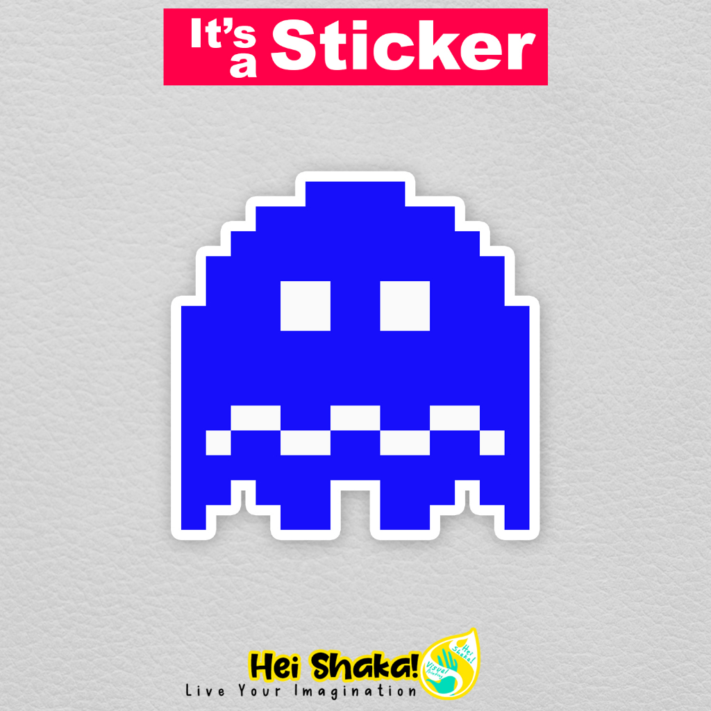 

Heishaka Stiker Ghost Pacman Retro Classic Pixel Sticker Gamer Gaming Vinyl Anti Air