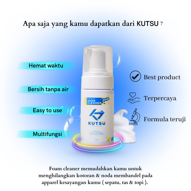 Shoe cleaner foam sabun cuci pembersih sepatu kotor by kutsu.