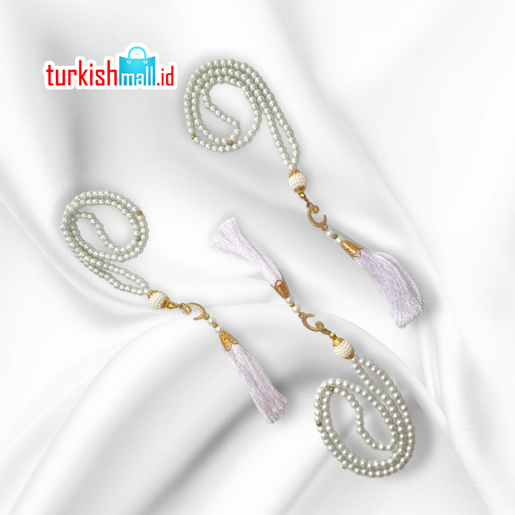Inci Tesbih Turkey_Tasbih Mutiara 99 Butir_ Tasbih Turki Mewah_Tasbih Mutiara Turki 99 _Tasbih Mewah