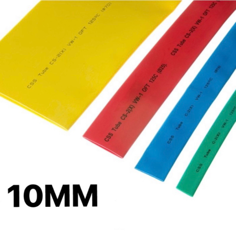 Heatshrink 10mm / Selongsong Bakar / Isolasi Bakar Per 1Meter