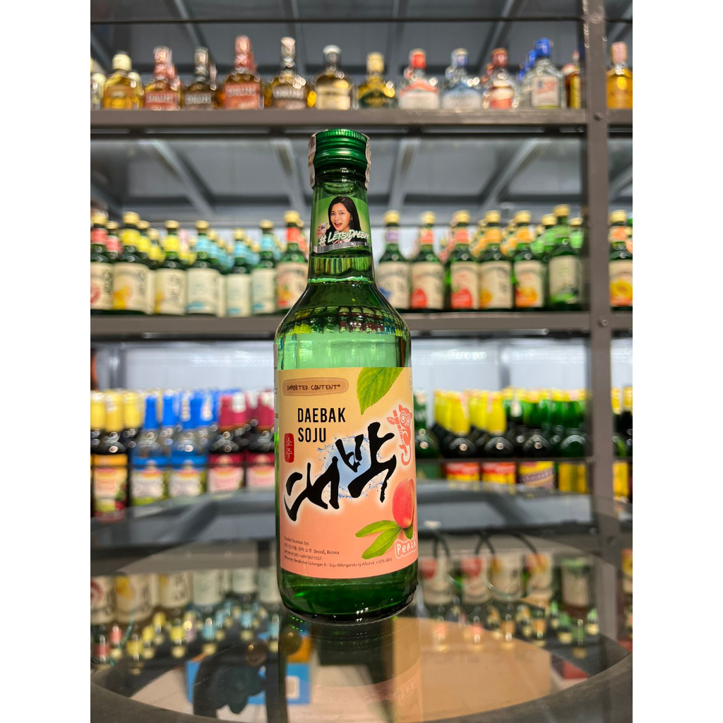 DAEBAK SOJU PEACH 360 ML FREE 1 SLOKI