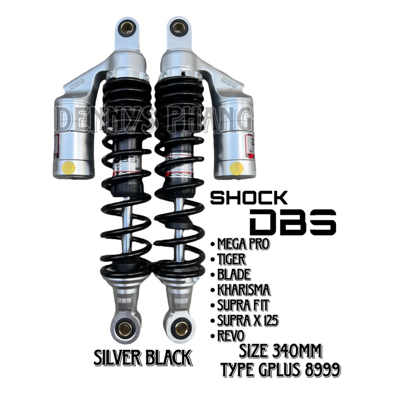 SHOCKBREAKER TABUNG ATAS DBS ORIGINAL UKURAN 340 MM MOTOR BEBEK MODEL GOG SERIE MEGAPRO - TIGER - RX KING - SUPRA - REVO - BLADE - KARISMA