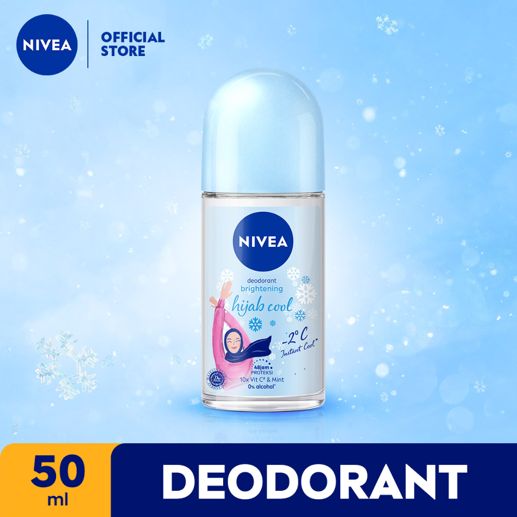 NIVEA Deodorant Whitening Hijab Fresh | Hijab Cool Roll On 50ml