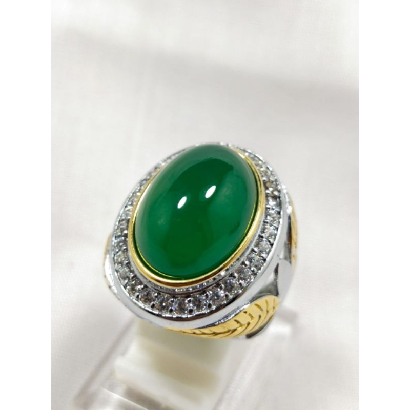 CINCIN BATU IJO GARUT TOP QUALITY ASLI NATURAL SIAP PAKAI