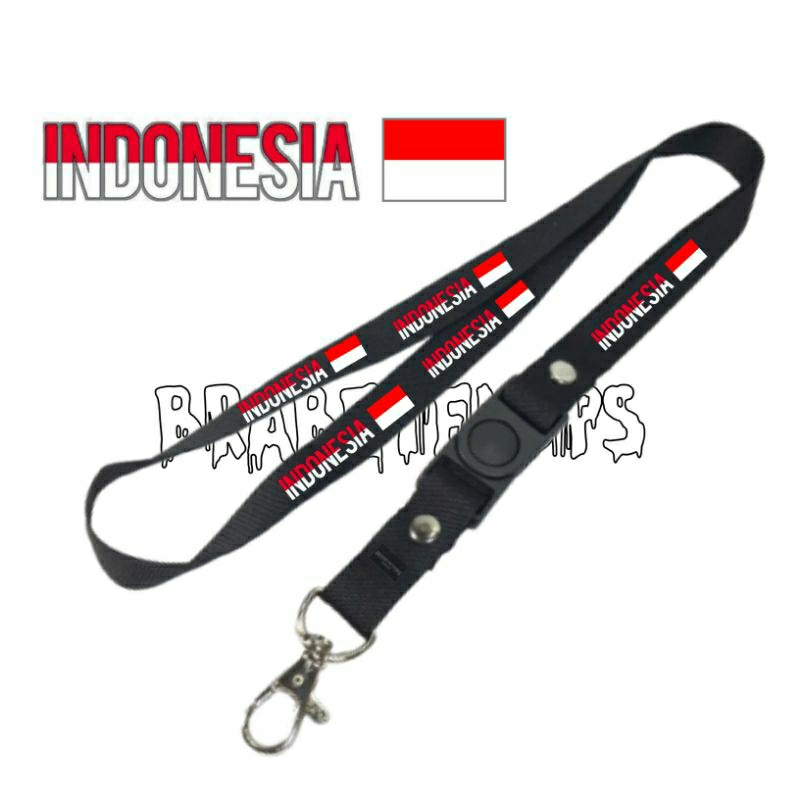 

lanyard INDONESIA / tali lanyard gantungan kunci name tag id card / pods / brand lokal / vintage