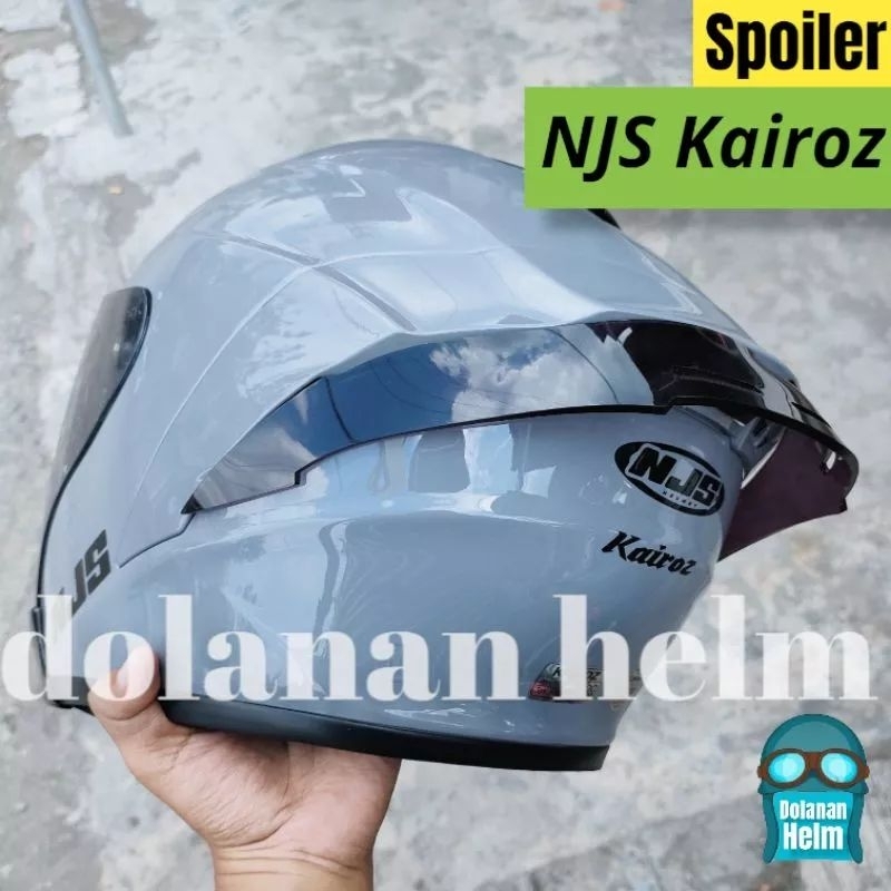 kaca flat visor Njs Kairoz iridium + rachet pnp njs kairoz - dudukan kaca venom njs kairoz - visor flat venom iridium red revo blue revo silver hitam Norisk / xrecer