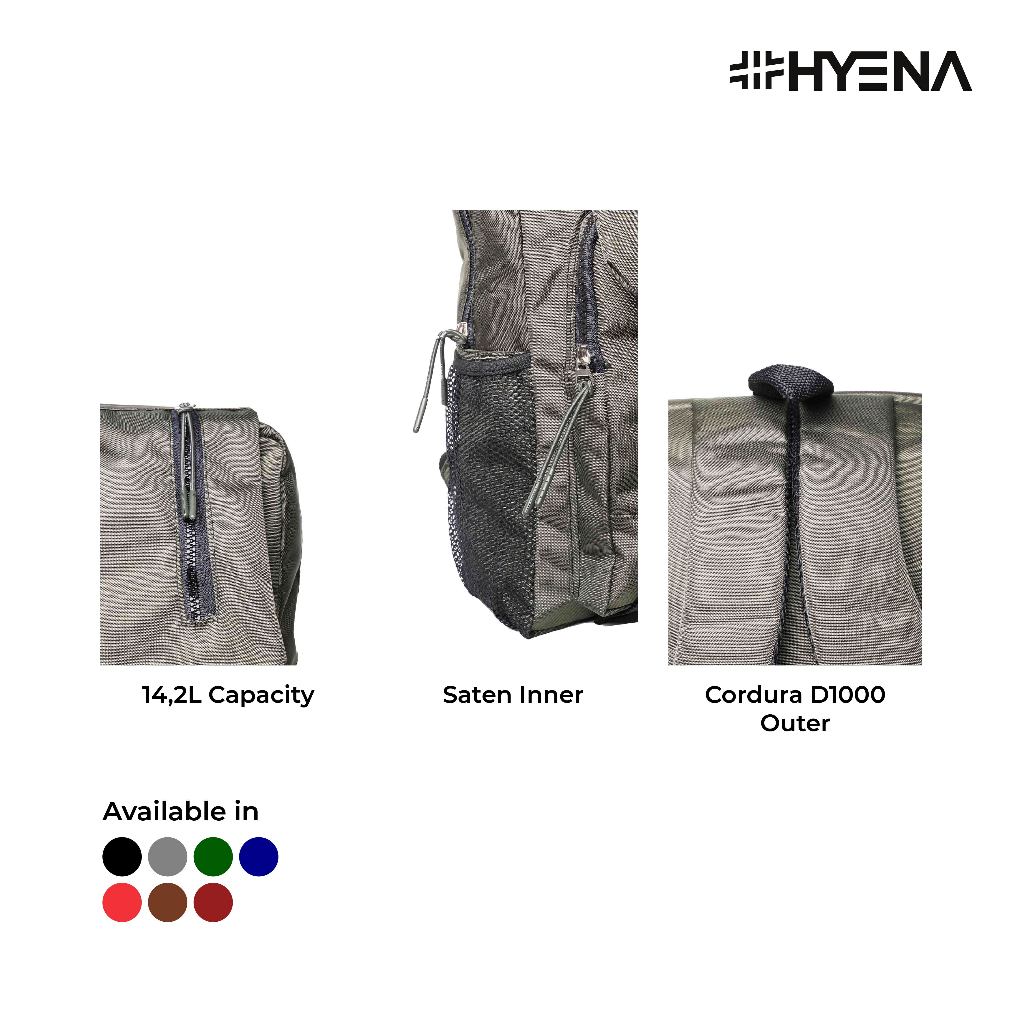 DH20 - TAS RANSEL HYENA Tas Backpack Cordura Tas Pria Tas Wanita Tas Ransel Unisex Tas Korean Style