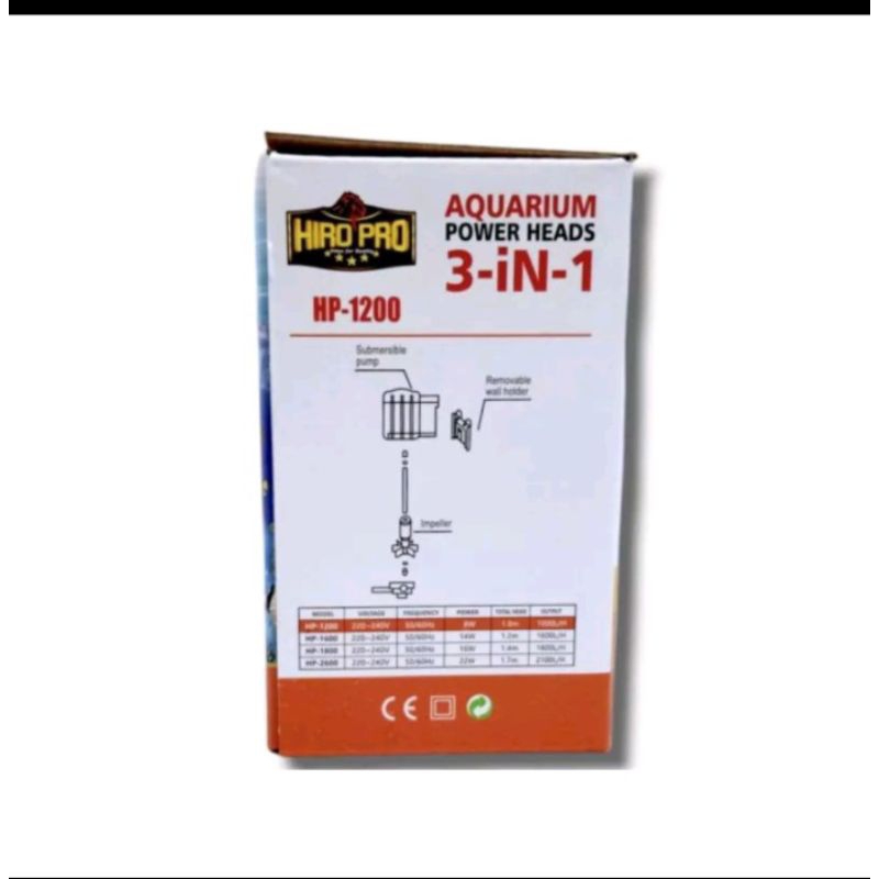 PROMO MURAH Pompa kolam aquarium HIRO PRO HP 1200