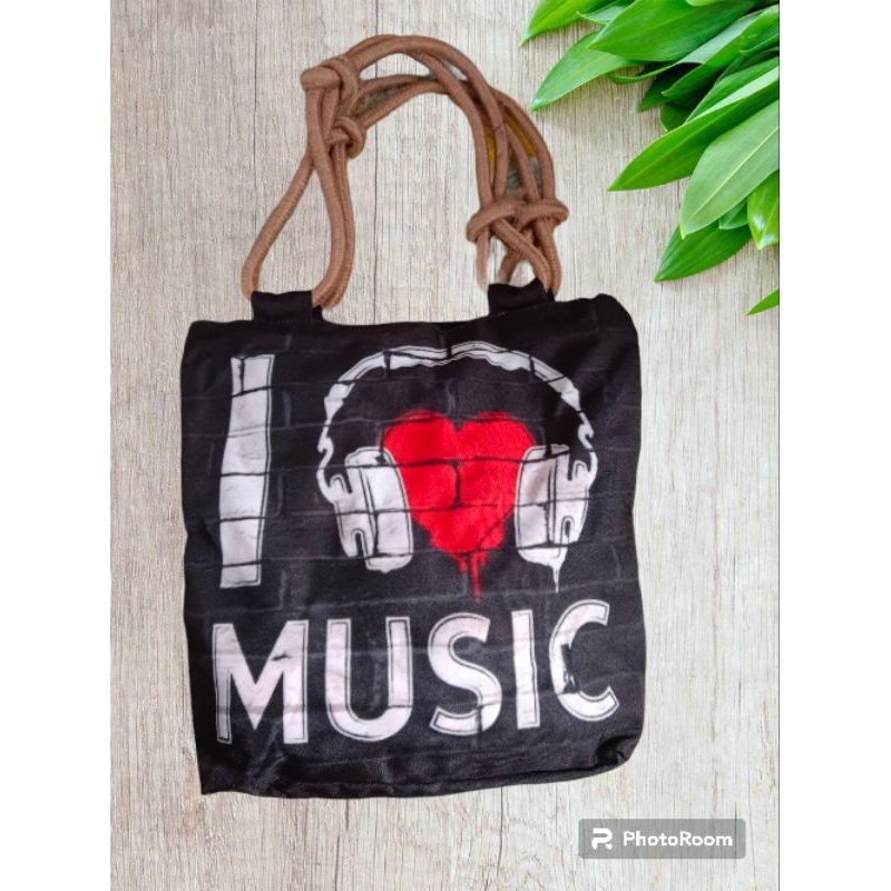 Tote bag tas tali sumbu tambang tas jinjing printing