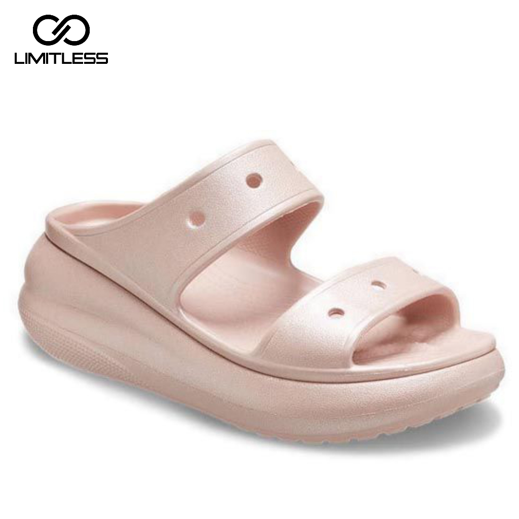 Sandal Wanita Slop Wedges YOONA Crocss Korean Style Fashionable Sendal Wanita Slip On Tinggi Terbaru 2023 Casual Kekinian