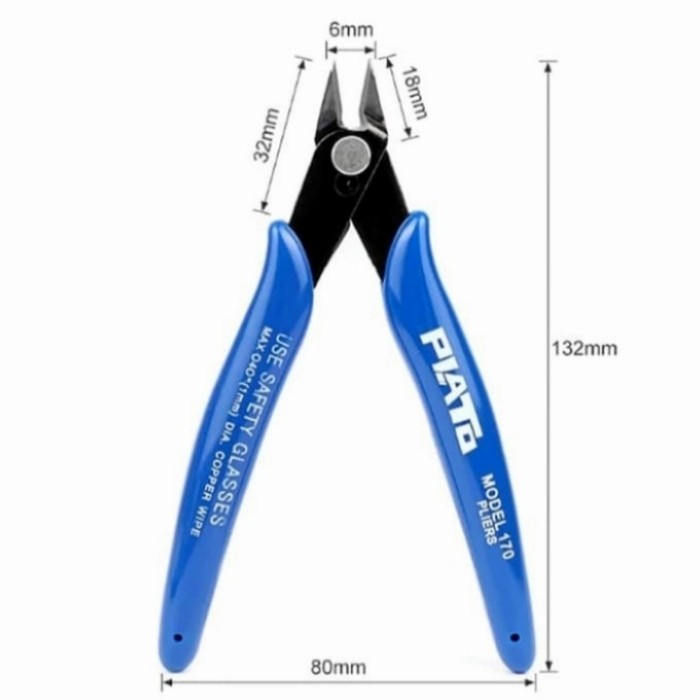 Tang Potong Plato Gunting Pemotong Kawat Coil kabel Wire cutter 170 Grosir