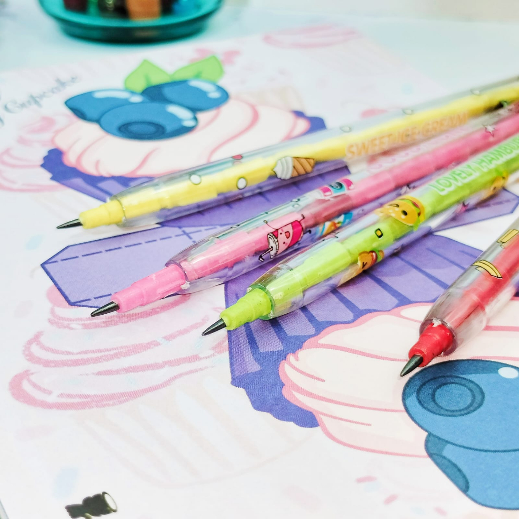 PENSIL SUSUN MCD LUCU MOTIF BURGER COLA IMUT ATK UNIK HARGA TERMURAH PENSIL PELURU MODEL FAST FOOD KUALITAS TERBAIK STATIONARY TERLENGKAP READY COD DAN GROSIR