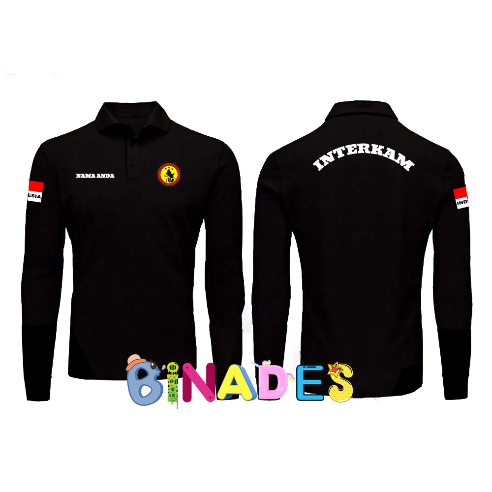 BAJU T-SHIRTS KERAH MODEL POLO INTERKAM-POLRI BINADES