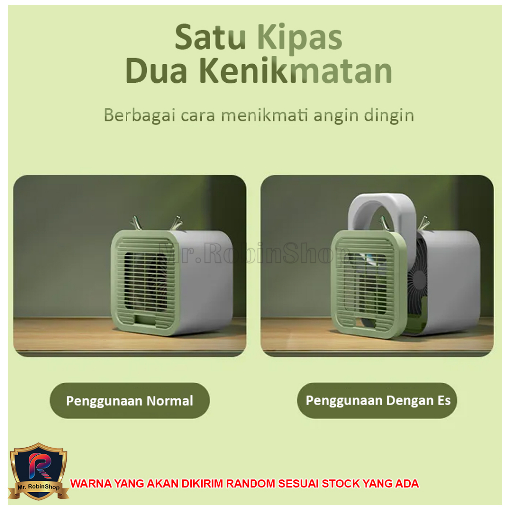 S13 Air Cooler AC Mini Fan  portable dengan USB charge 3 Speed / AC mini / kipas angin portable mini.