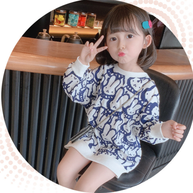 babyfit [3-8thn] sweater miffey anak perempuan lengan panjang blouse panjang import nyl-0615