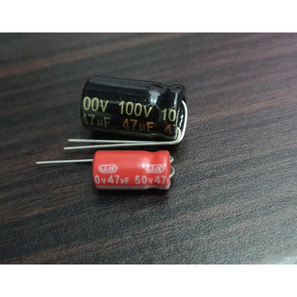 CAP ELCO 47UF - 50V DAN 47UF - 100V