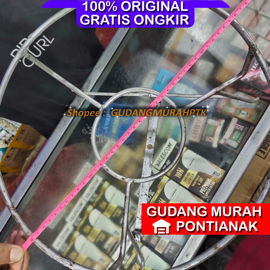 Besi Rangka Kompor Tekanan Tinggi Ukuran Lingkaran Besar Diameter 36cm