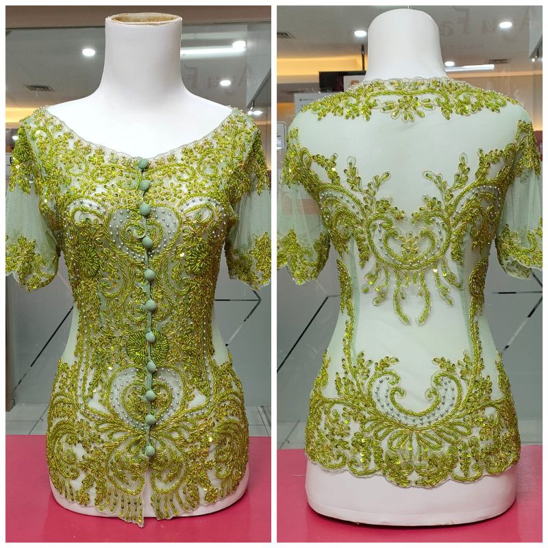 Setelan kebaya payet modern//kebaya full payet pendek/kebaya natalan