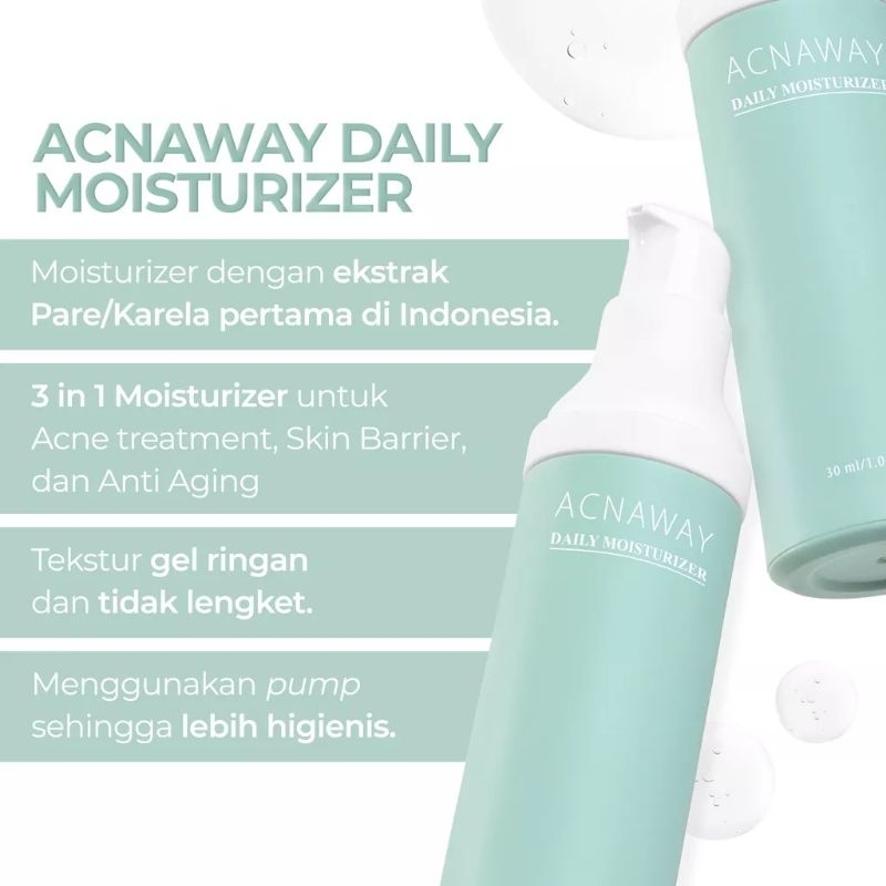 ACNAWAY Daily Moisturizer, Pelembab Wajah ONLY FOR ACNE SKIN