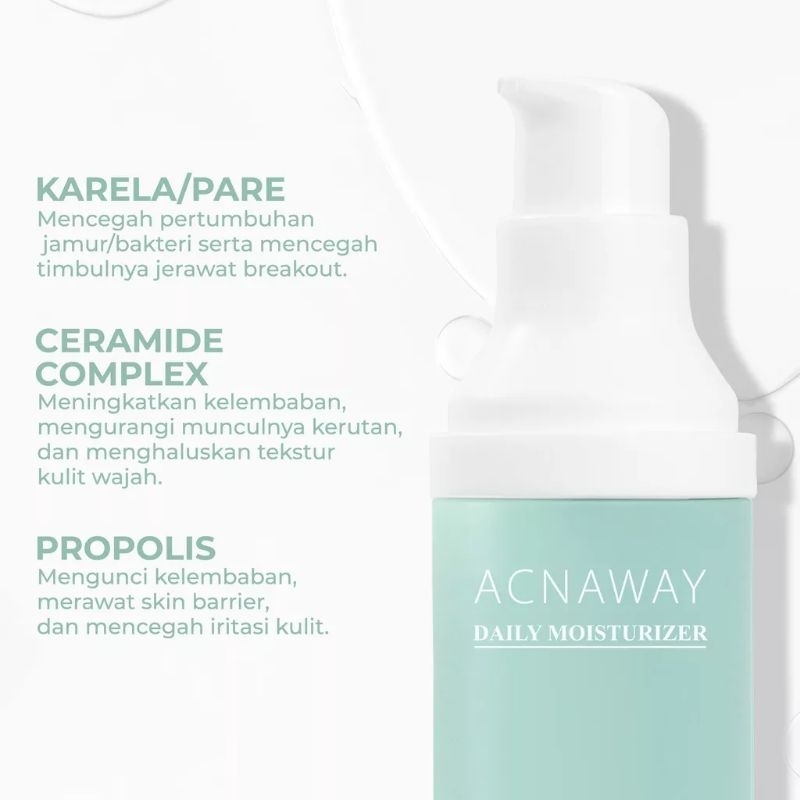 ACNAWAY Daily Moisturizer, Pelembab Wajah ONLY FOR ACNE SKIN