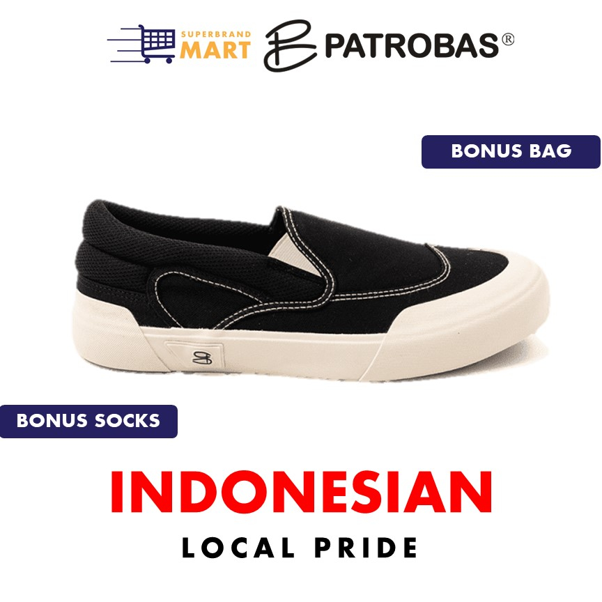 Sepatu Patrobas Cloud Slip On Original Sepatu Sneakers Slip On Patrobas Sepatu Casual Pria Wanita Or