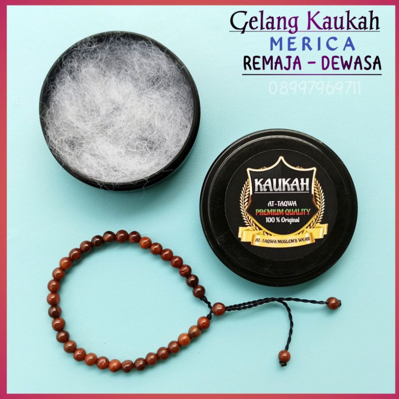 Gelang Kayu Kaukah (MERICA + WADAH) gelang Wanita - Pria kaokah koka kukah kokkah