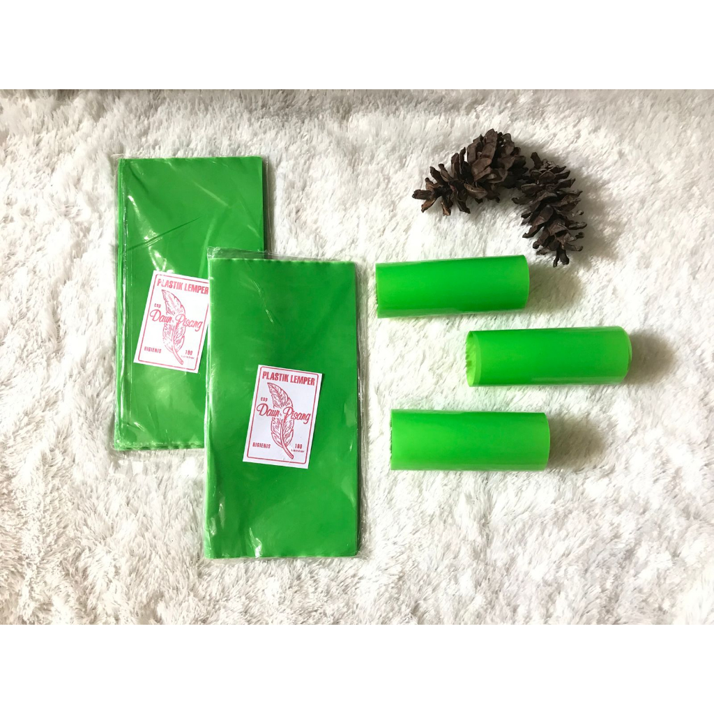 bungkus lemper plastik lemper merk daun isi 100pcs