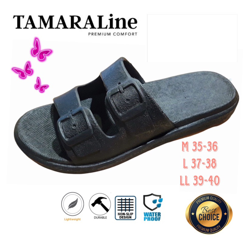 Sandal Karet Selop Flat Wanita Dewasa Remaja Casual Anti Licin Lentur Empuk Santai Rumah Kamar Mandi TAMARALINE 231