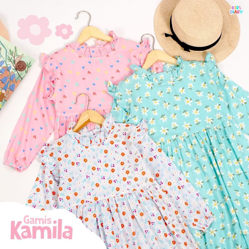 OLD Baju Gamis Muslim Anak Gamis Kamila / Baju Gamis Anak Baju Lebaran