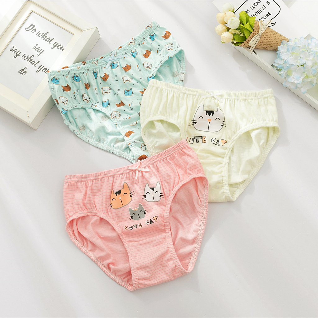 babyfit 3in1 [3-9thn] RANDOM celdam pakaian dalam anak cewek cowok import box kotak wf-0617